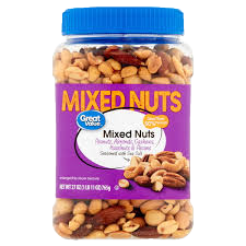 Great Value Mixed Nuts with Peanuts, 27 oz